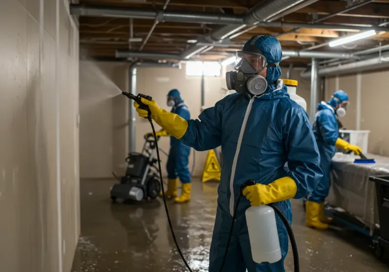 Basement Sanitization and Antimicrobial Treatment process in Conestoga, PA